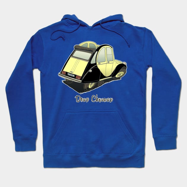 Deux Chevaux Sepia Hoodie by Andres7B9